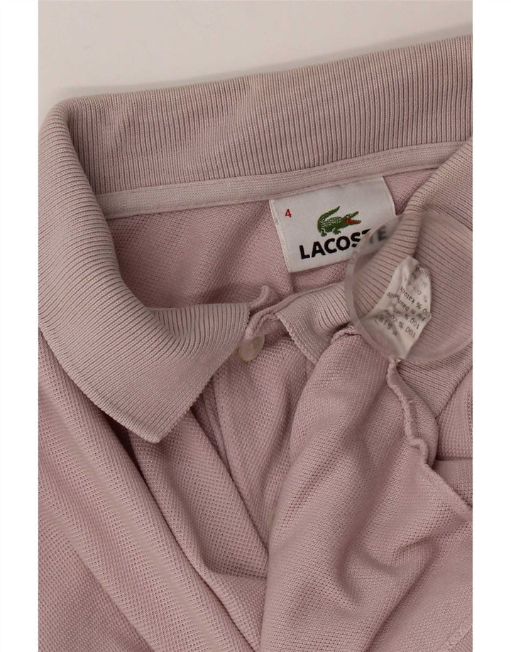 Lacoste Polo Homme Taille 4 Coton Rose Moyen