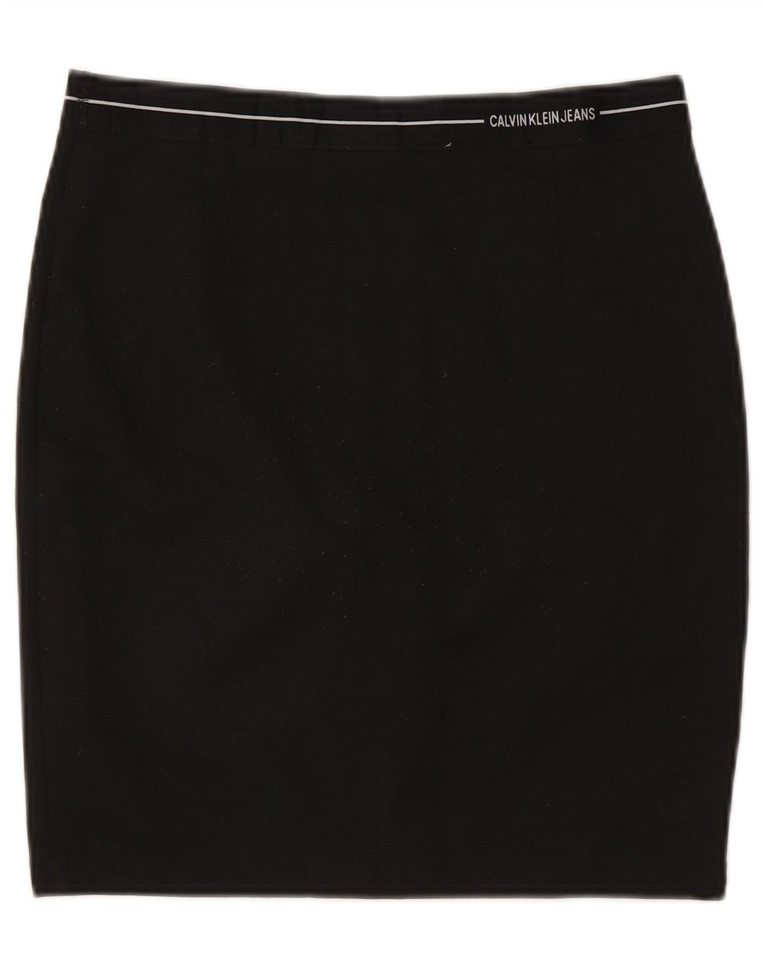 CALVIN KLEIN Femme Jupe Crayon Large W32 Noir Polyester