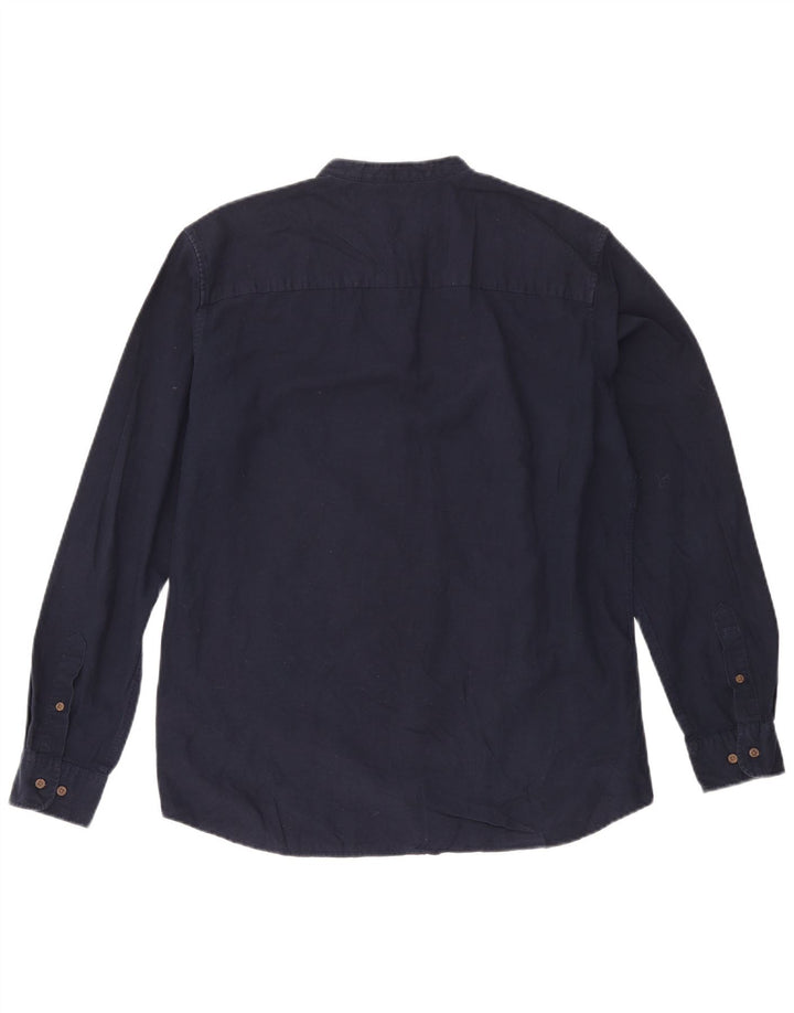 Jack & Jones Chemise pull coupe slim en coton bleu marine pour homme