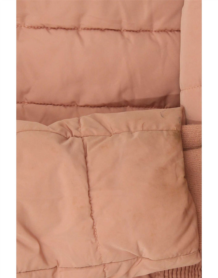 Zara Veste matelassée pour femme UK 12 Polyester rose moyen