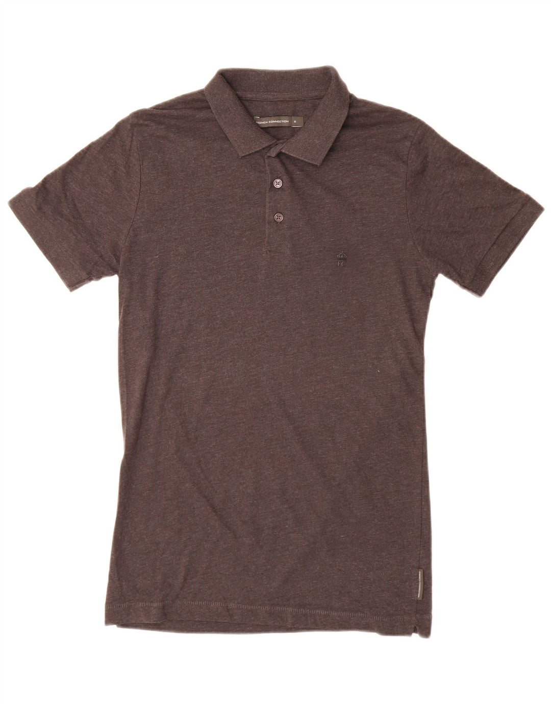 French Connection Polo Homme Petit Gris Coton