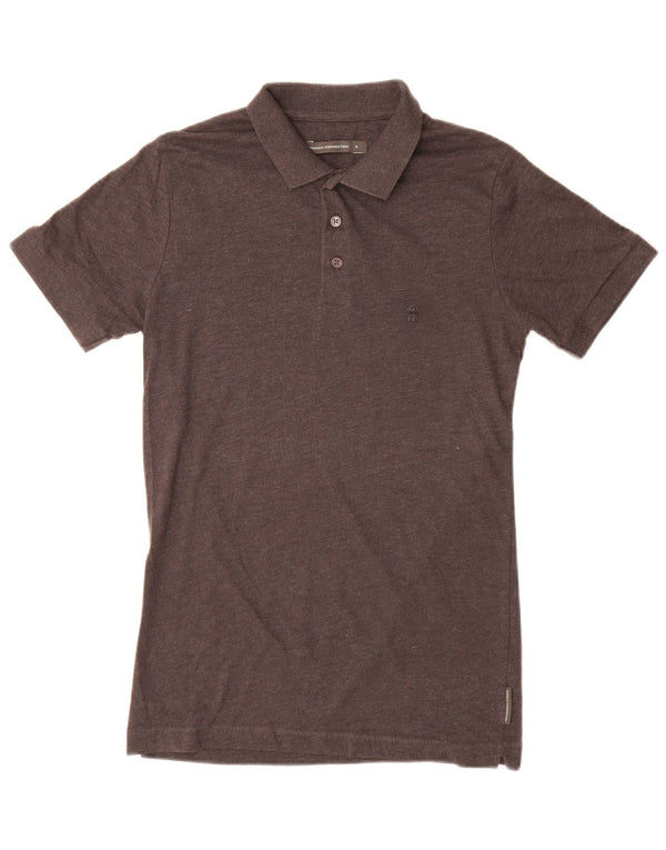 French Connection Polo Homme Petit Gris Coton