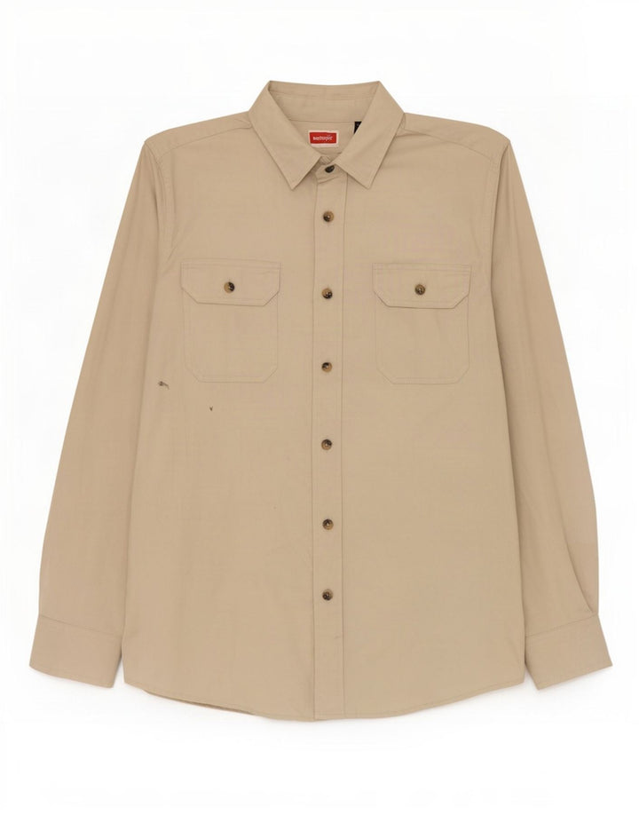 Wrangler Chemise Homme Vert Moyen Coton