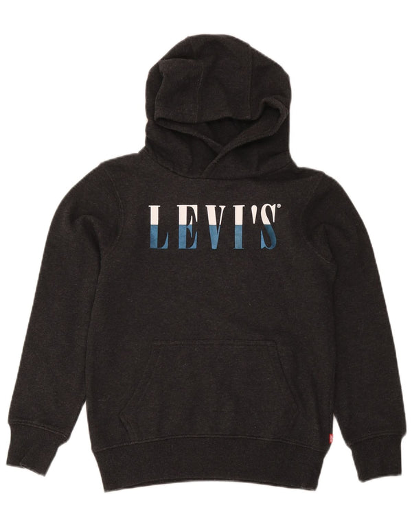Levi's Pull à capuche graphique pour garçon 11-12 ans Gris Coton