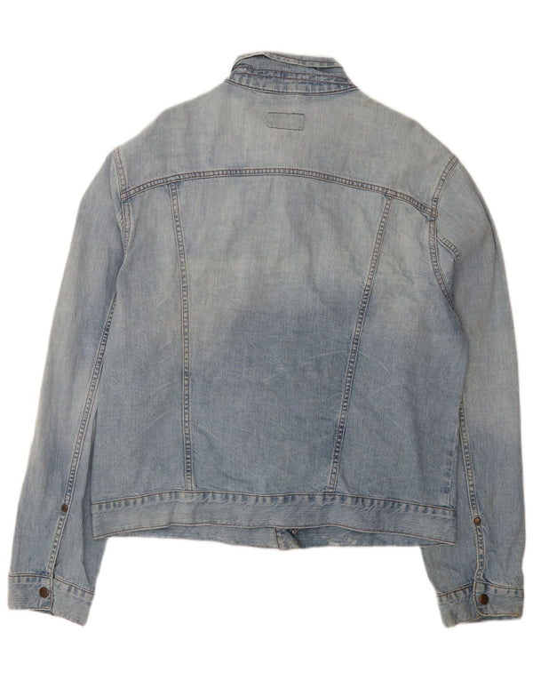 Wrangler Veste en Jean Homme UK 44 2XL Bleu Coton