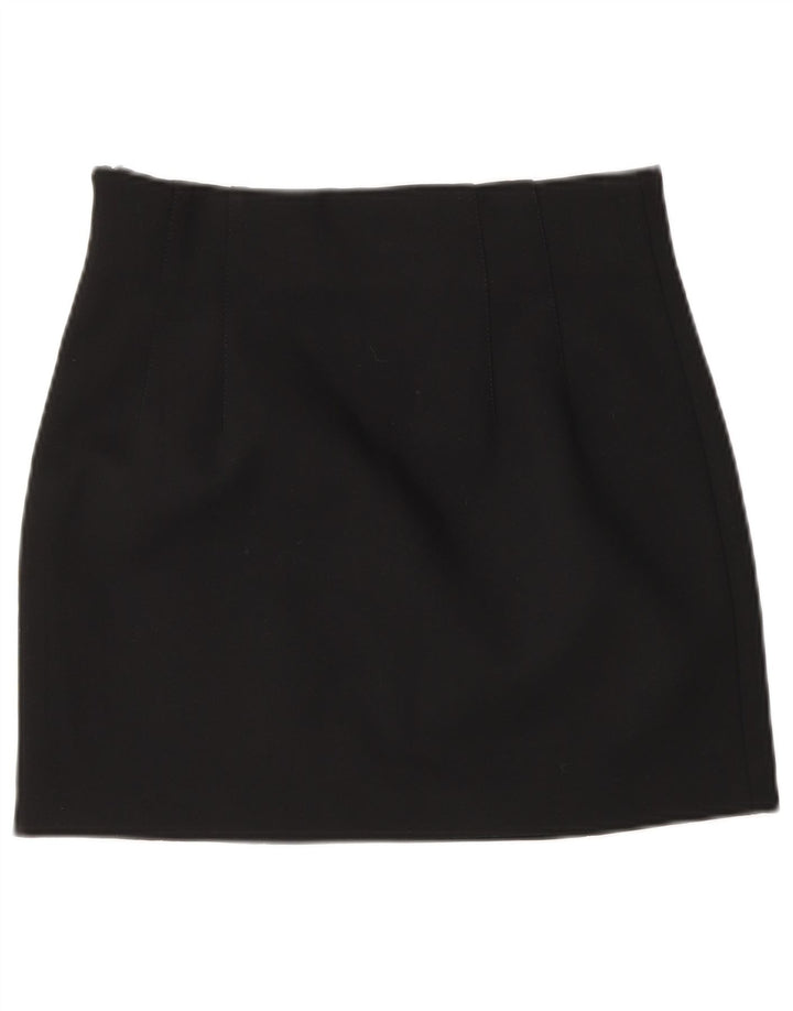 Zara Femme Mini Jupe Petit W26 Noir Polyester