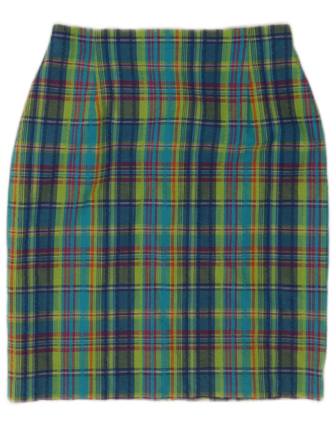 Marks & Spencer Jupe crayon pour femme UK 12 Medium W26 Carreaux multicolores