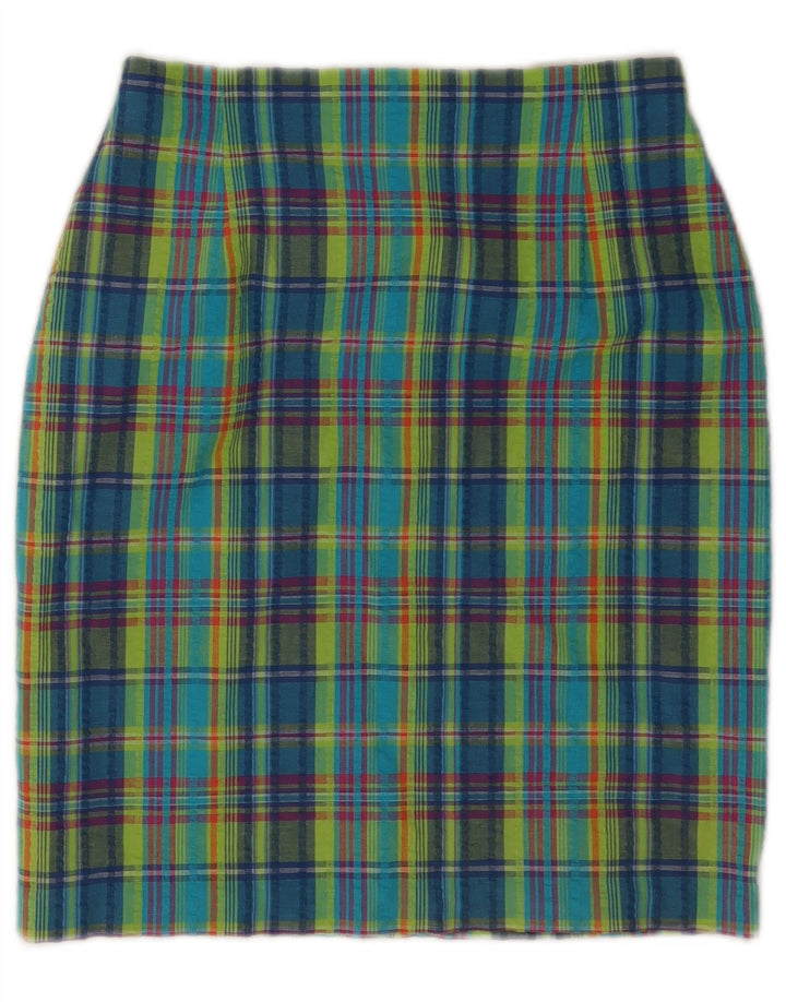Marks & Spencer Jupe crayon pour femme UK 12 Medium W26 Carreaux multicolores