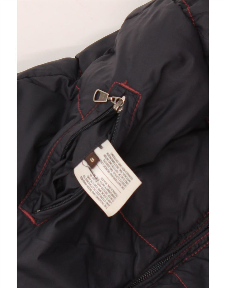 NAPAPIJRI Boys Reversible Padded Jacket 7-8 Years Navy Blue Colourblock Vintage Napapijri and Second-Hand Napapijri from Messina Hembry 