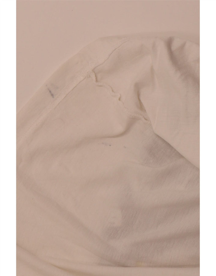 SHAMP Polo graphique homme EU 48 coton géométrique blanc moyen