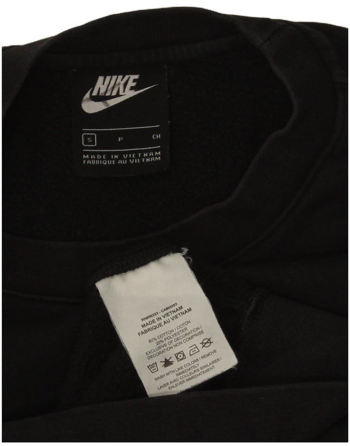 Nike Sweat-shirt coupe ample pour homme en coton noir Taille S