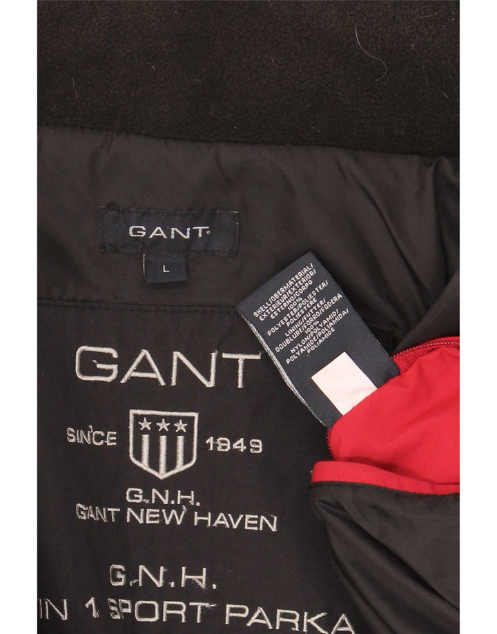 Gant Veste polaire doublée pour homme UK 40 Large Noir Polyester