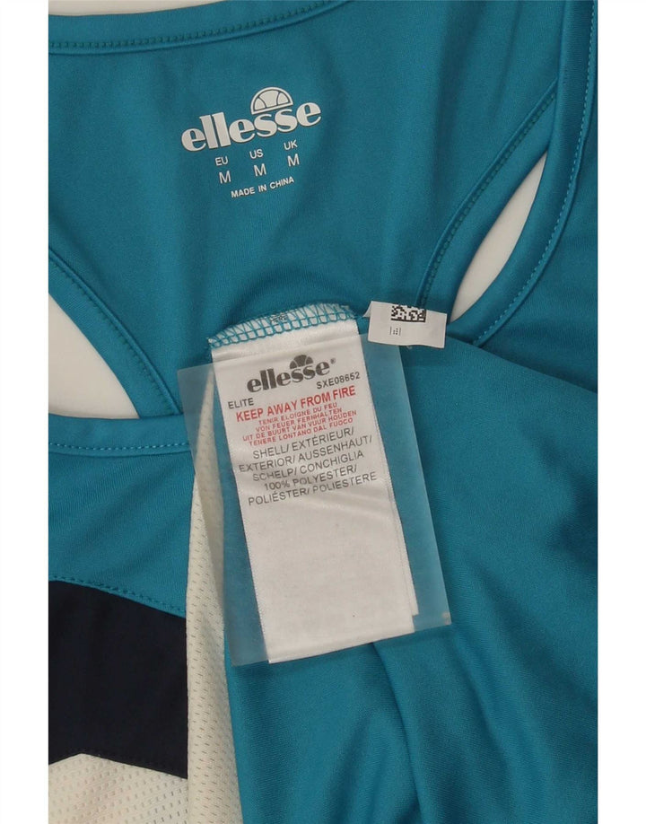 Ellesse Débardeur Graphique Homme Bleu Moyen Colorblock Polyester