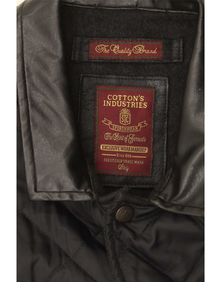 Cotton's Industries Gilet matelassé pour homme UK 38 Medium Noir