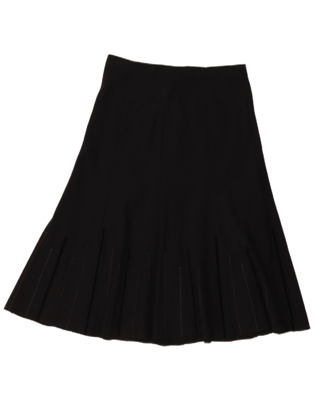 Marks & Spencer Jupe trapèze pour femme UK 12 Medium W32 Noir Polyester