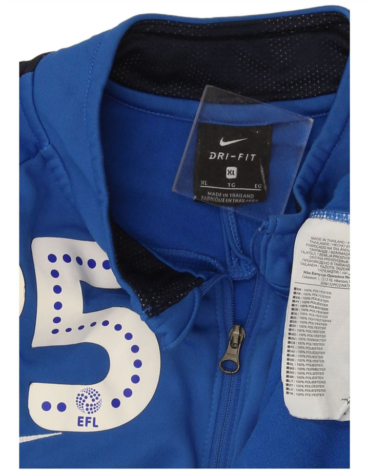 Nike Haut de survêtement Dri Fit Graphic pour homme XL Bleu color block