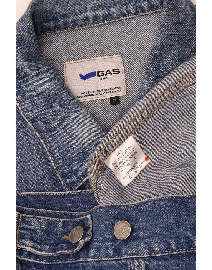 Gas Veste en Jean Homme UK 42 XL Bleu Coton