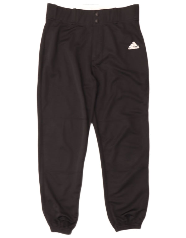Adidas Womens Climalite Tracksuit Trousers Joggers UK 14 Medium Black