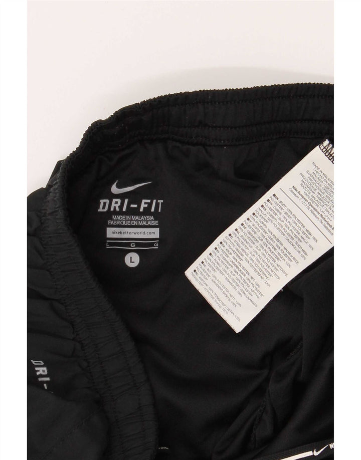 Nike Short de sport classique pour homme en polyester color block Noir Taille L