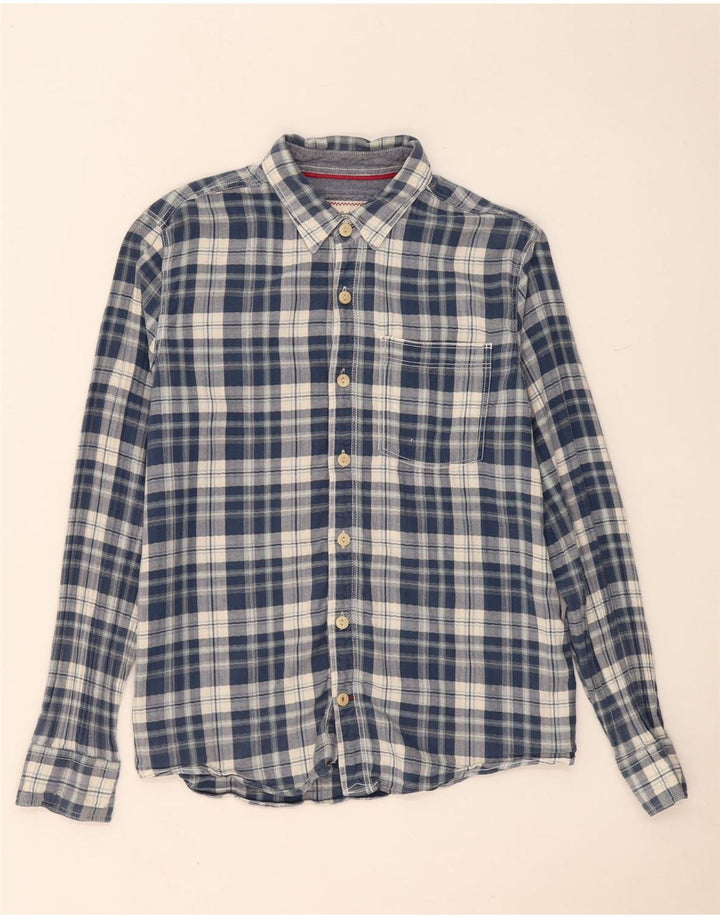 FAT FACE Chemise Homme Bleu Marine Moyen Carreaux Coton