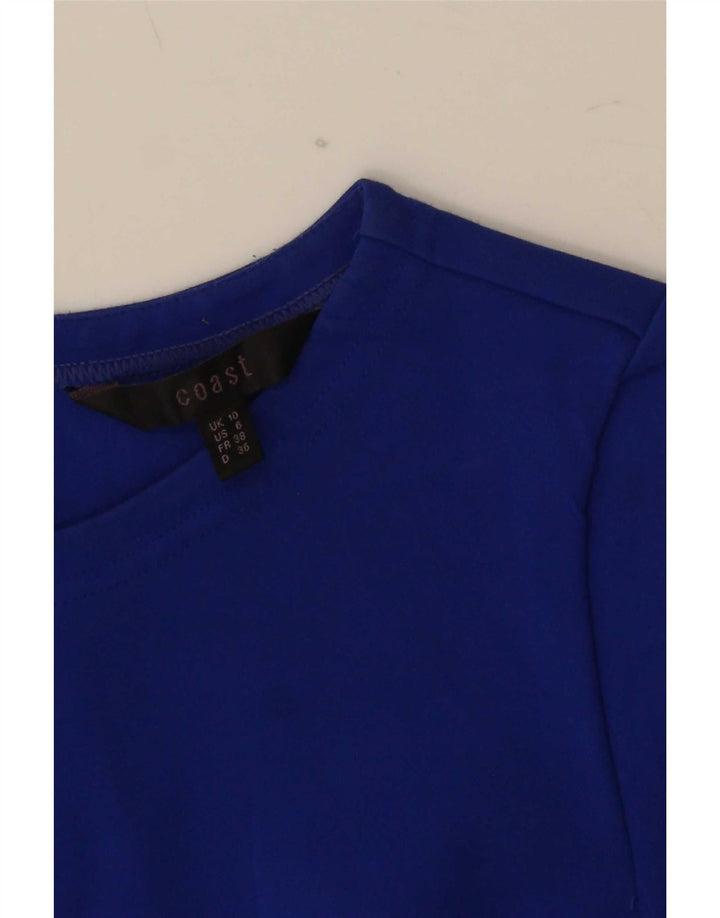 Coast Chemisier pour femme UK 10 Petit Bleu