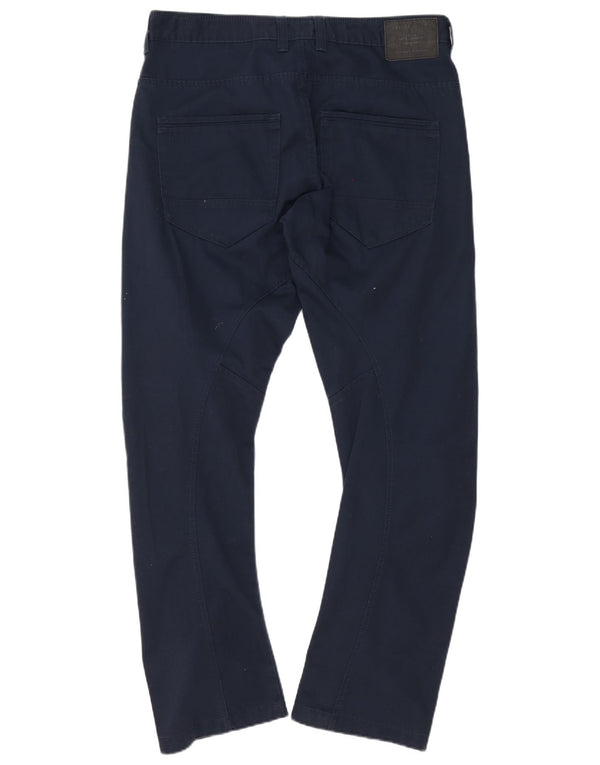 Jack & Jones Pantalon décontracté anti-ajustement pour homme W36 L34 Bleu marine Coton