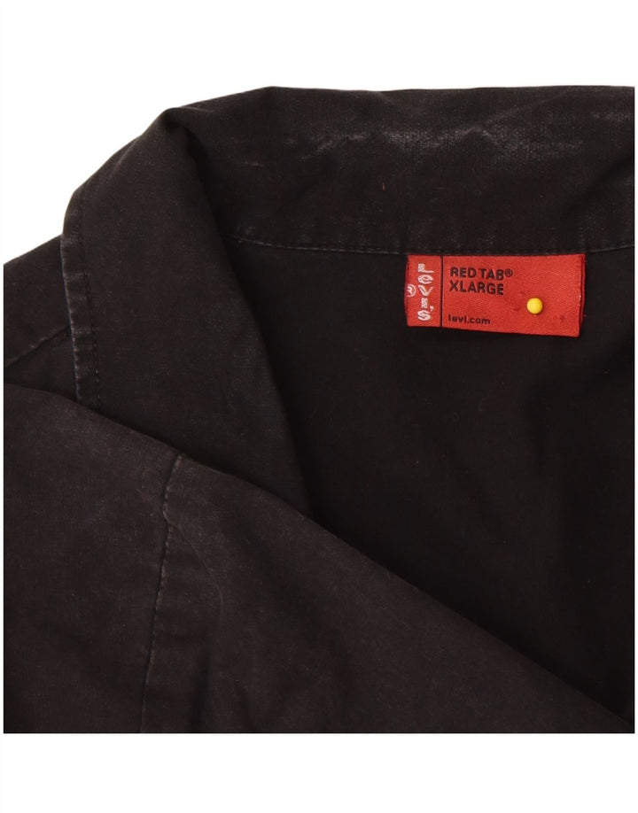 Levi's Chemise à Manches Courtes Graphique Homme Noir Coton XL