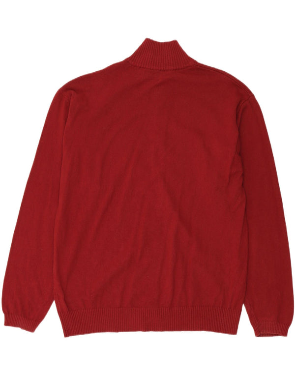 Marlboro Classics Cardigan pour homme en coton bordeaux 2XL