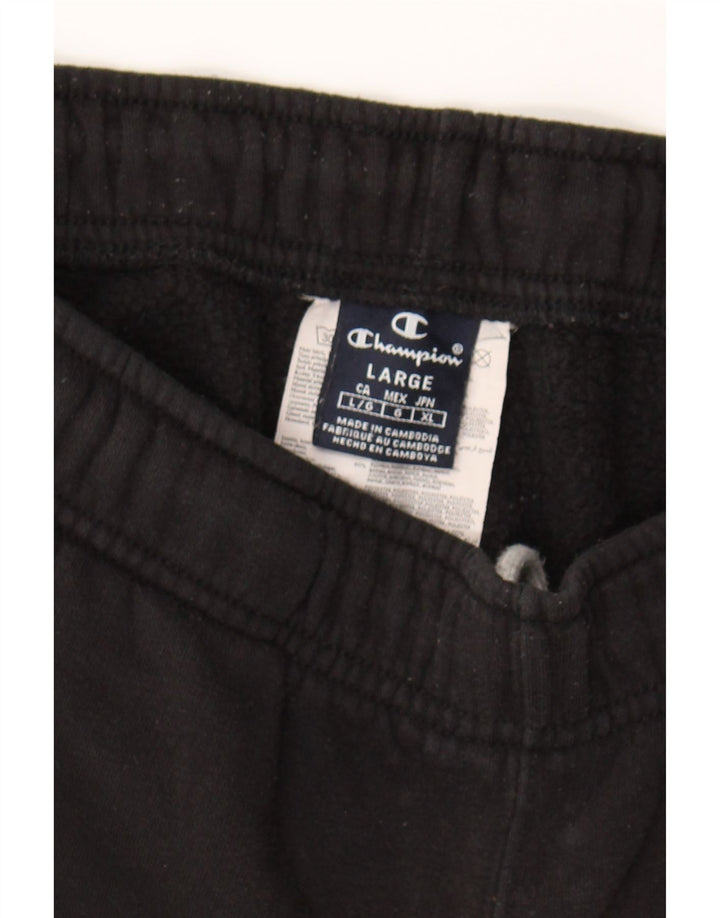 CHAMPION Mens Tracksuit Trousers Joggers Large Black Cotton Vintage Champion and Second-Hand Champion from Messina Hembry 