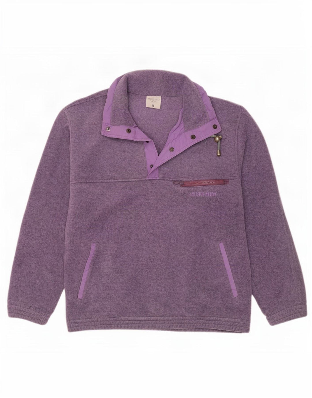 Astrolabio Pull Polaire Col Boutonné Homme Violet Moyen