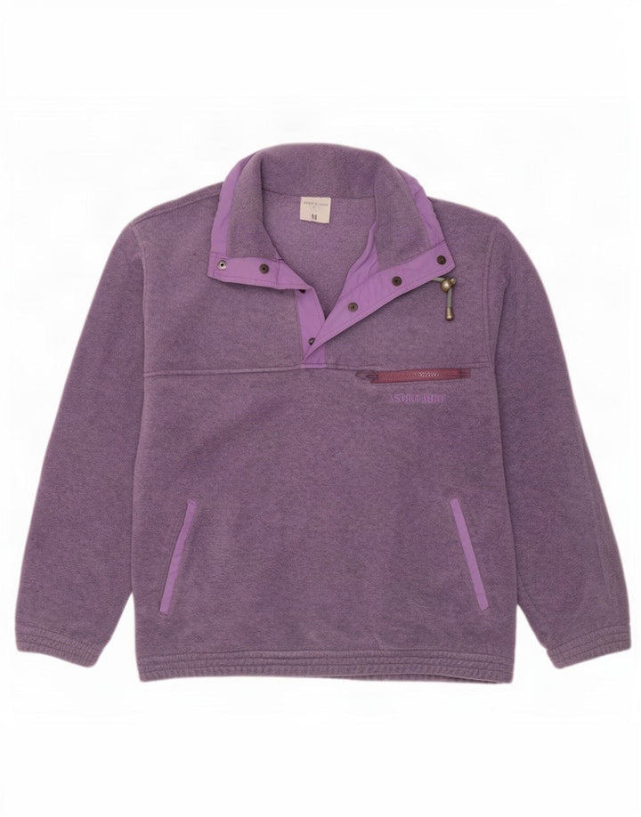 Astrolabio Pull Polaire Col Boutonné Homme Violet Moyen