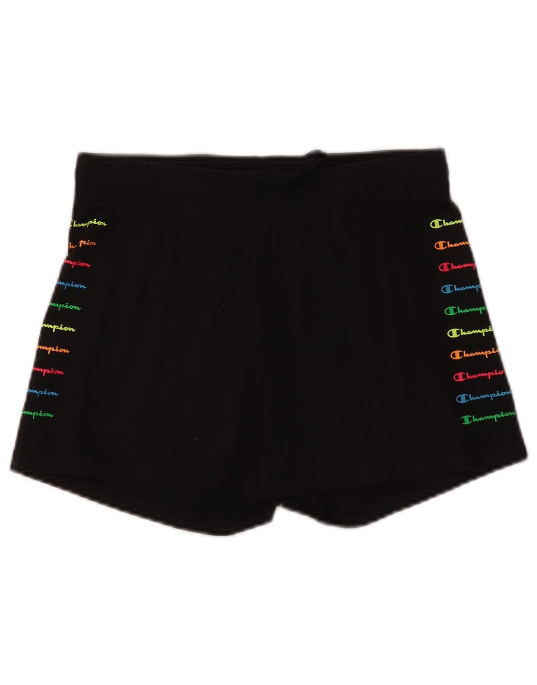 Champion Short de sport graphique pour femme UK 12 Noir moyen