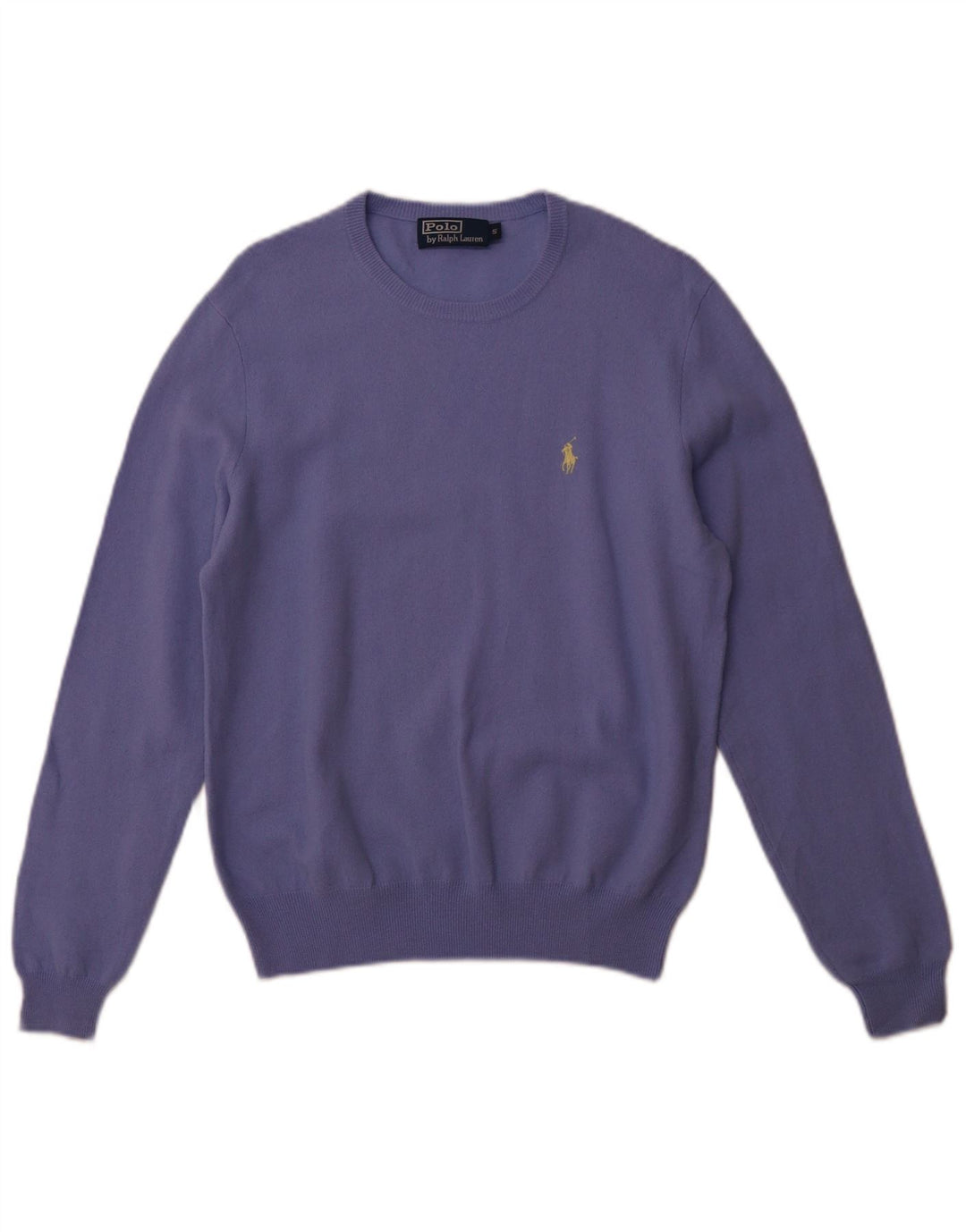 POLO RALPH LAUREN Pull à col rond pour homme en laine mérinos violette
