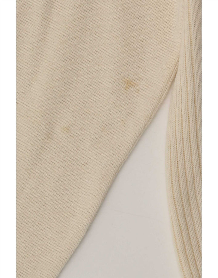 Lucia Womens Cardigan Sweater UK 14 Moyen Blanc Cassé Polyacrylique