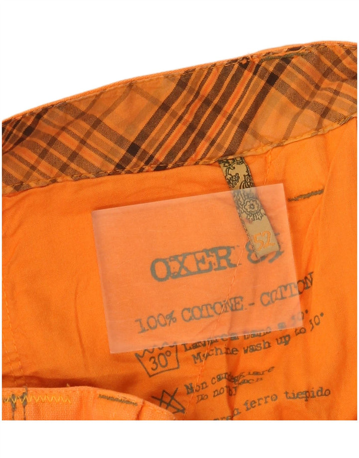 OXER Short Cargo Homme IT 52 XL W36 Orange Coton