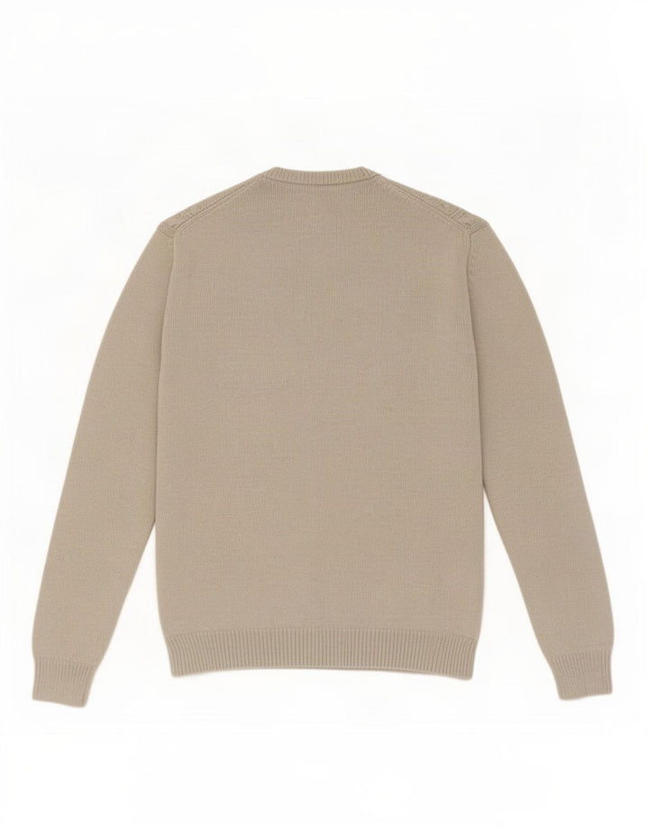 Gap Pull Col Rond Homme Coton Beige Moyen