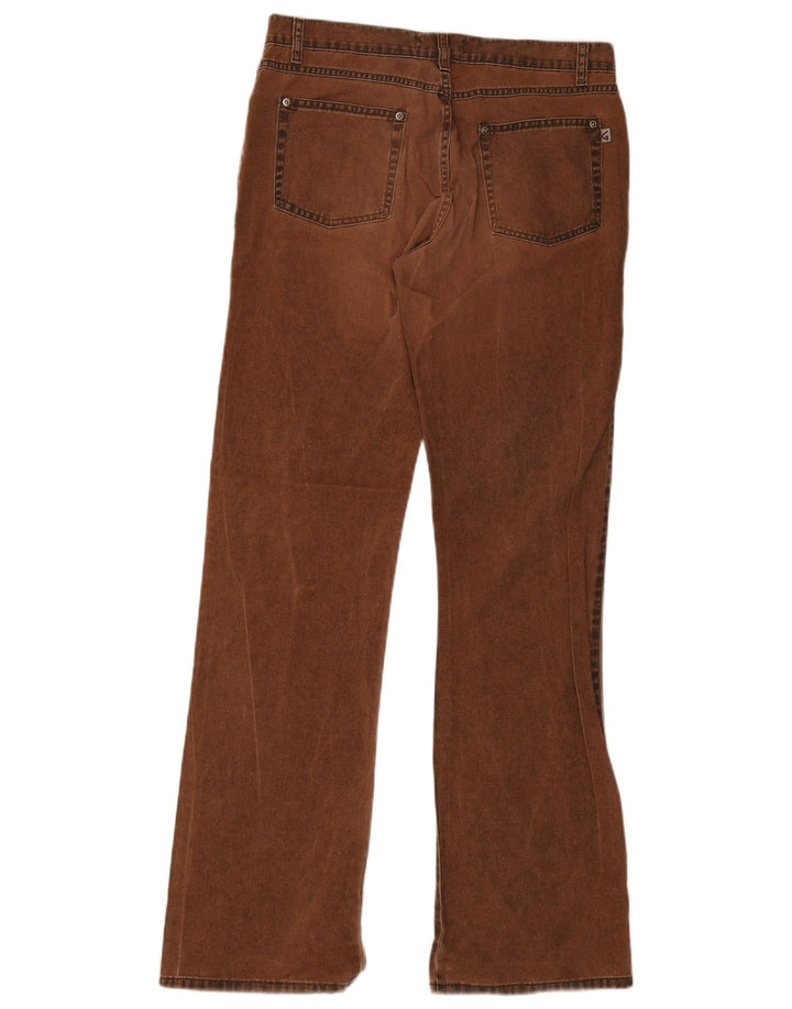 VINTAGE Jean Bootcut Femme W32 L32 Marron