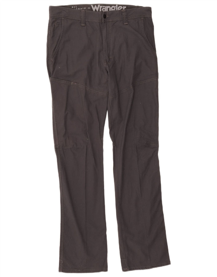 Wrangler Pantalon décontracté droit pour homme W33 L33 Gris