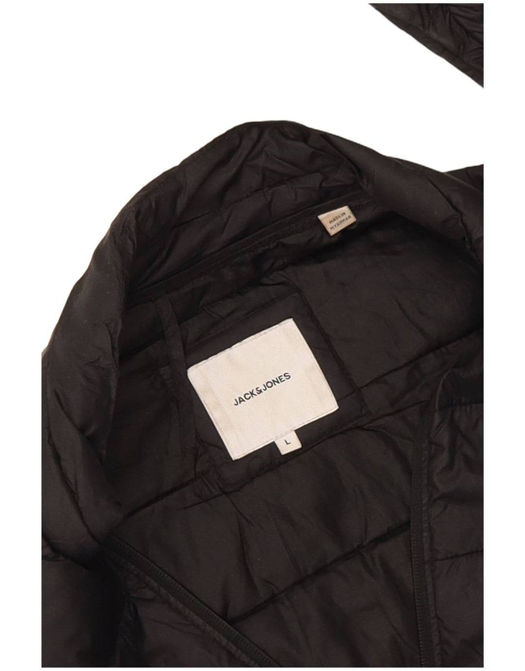 Jack & Jones Veste matelassée pour homme UK 40 Large Noir