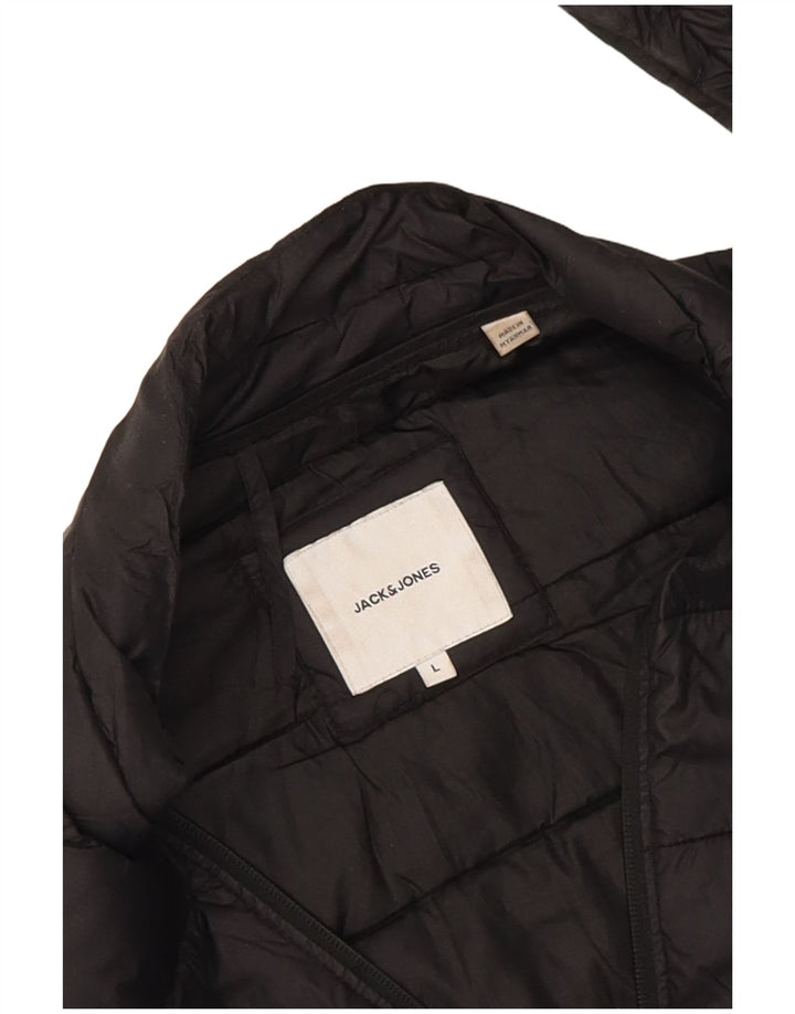 Jack & Jones Veste matelassée pour homme UK 40 Large Noir