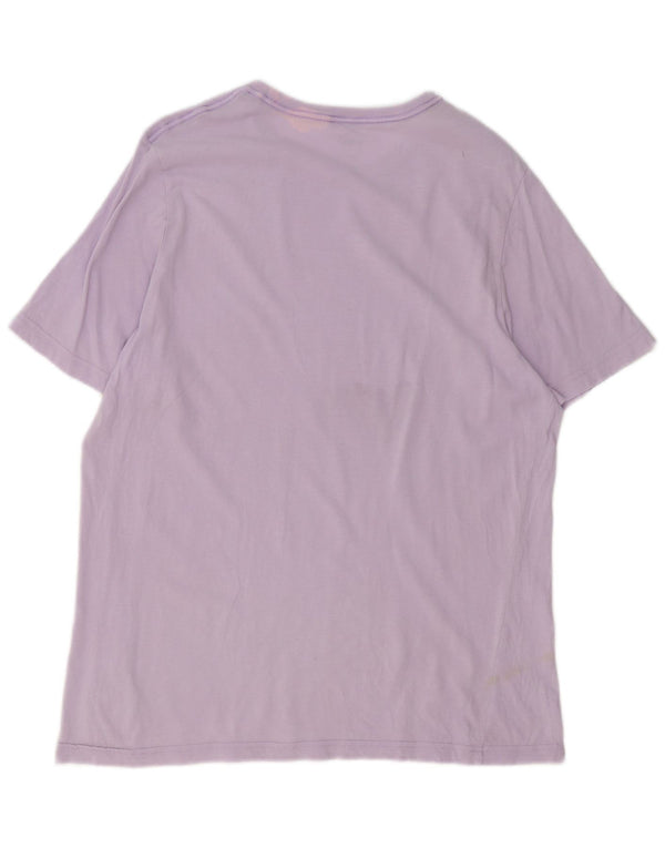 Puma T-shirt pour homme en coton violet Taille L