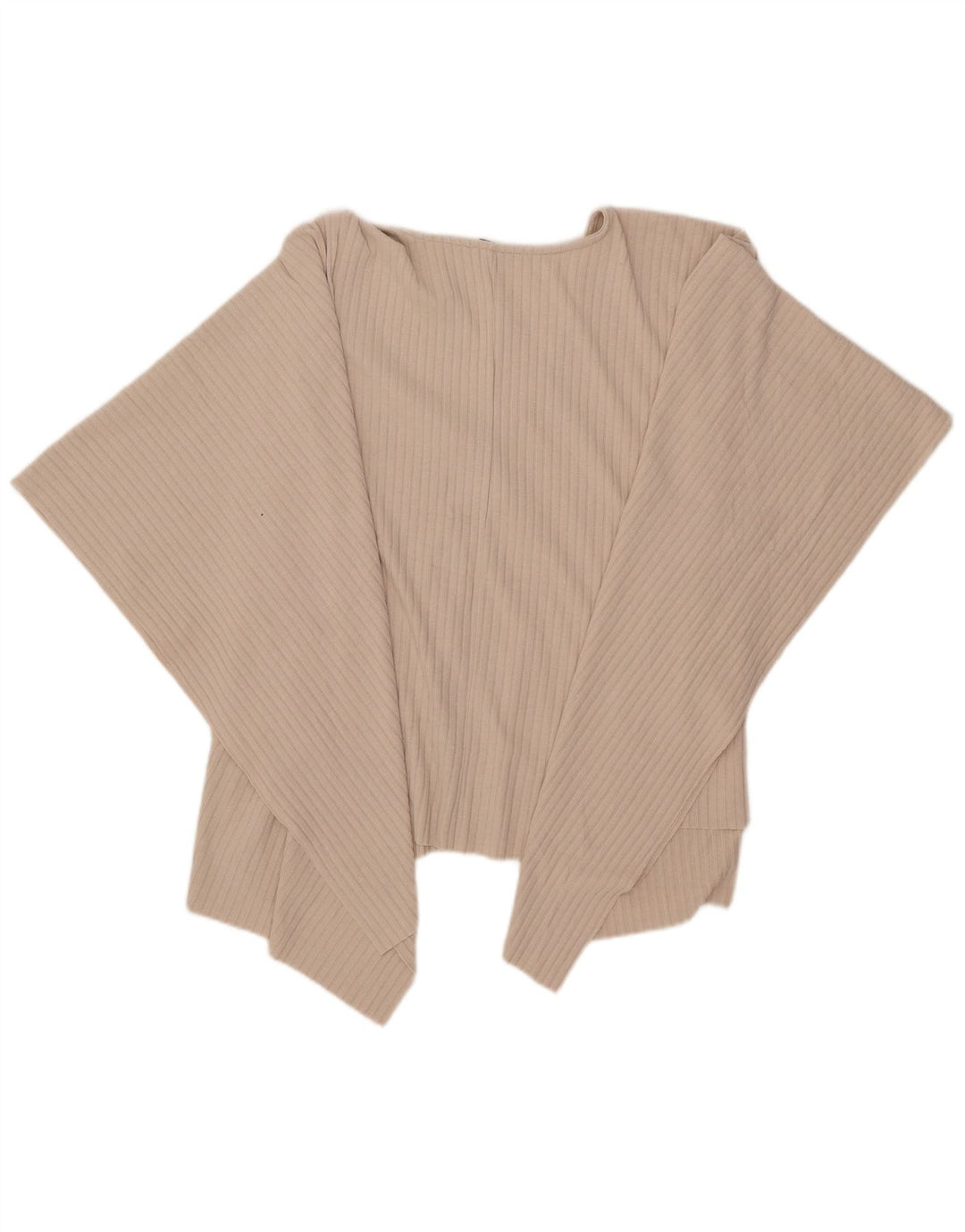 Zara Femme Blouse Poncho Asymétrique Top Taille Unique Beige