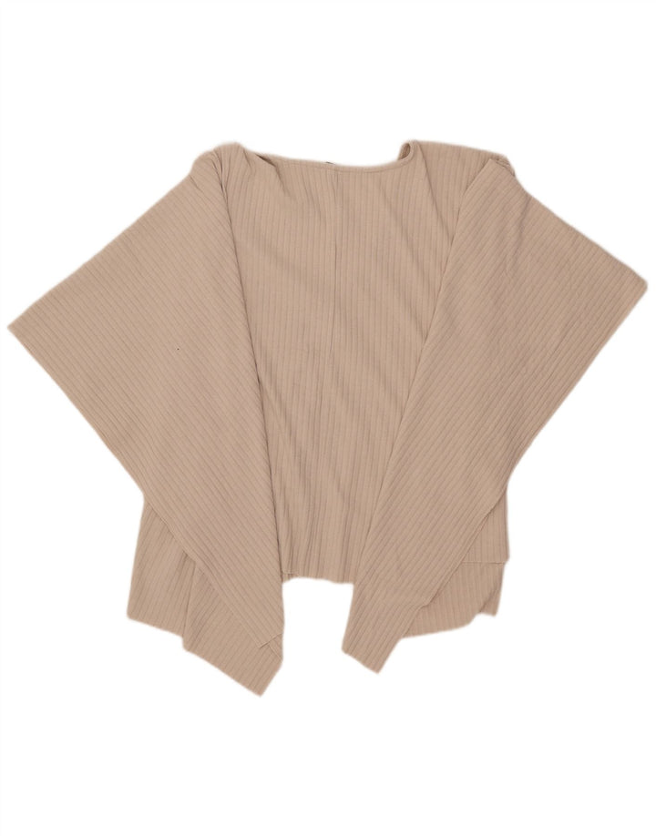 Zara Femme Blouse Poncho Asymétrique Top Taille Unique Beige