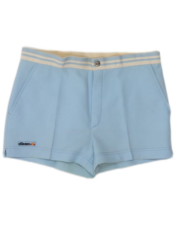 Ellesse Short décontracté pour homme IT 48 Medium W32 Bleu Rayé Polyester