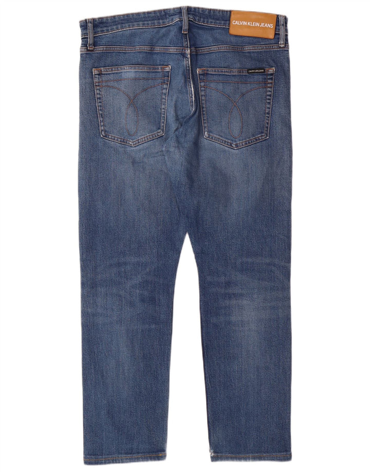 Calvin Klein Jean Slim W34 L28 Homme Bleu Coton