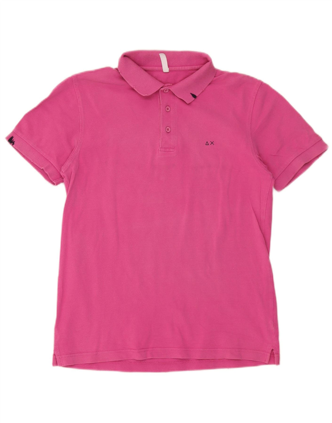 Sun68 Polo Homme Rose Moyen Coton