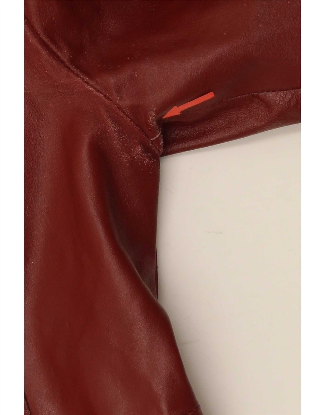 manteau en cuir femme vintage UK 14 Grand cuir marron