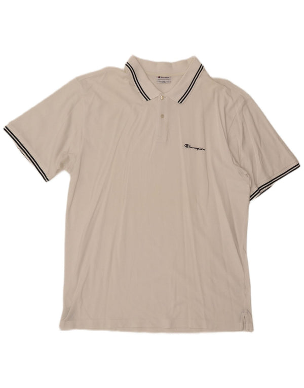 CHAMPION Polo Homme 2XL Blanc Coton