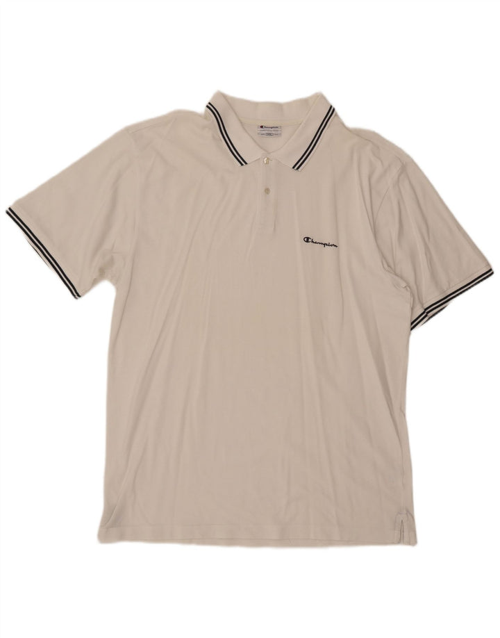 CHAMPION Polo Homme 2XL Blanc Coton