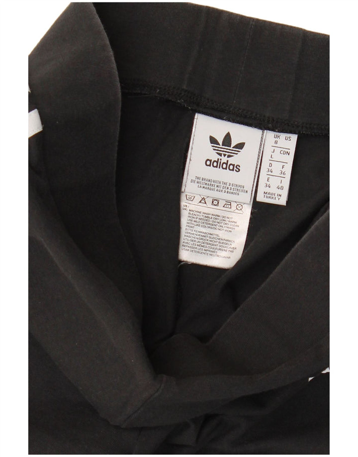 Adidas Leggings Femme UK 8 Petit Coton Noir